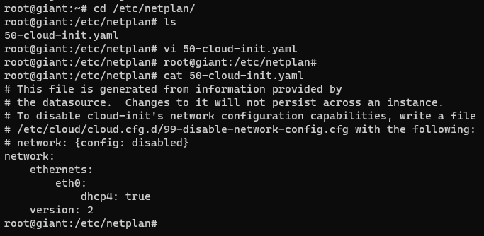 Ubuntu默认网络配置信息