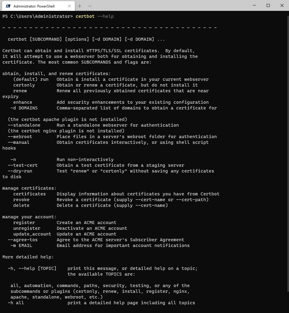 Free Let's Encrypt SSL